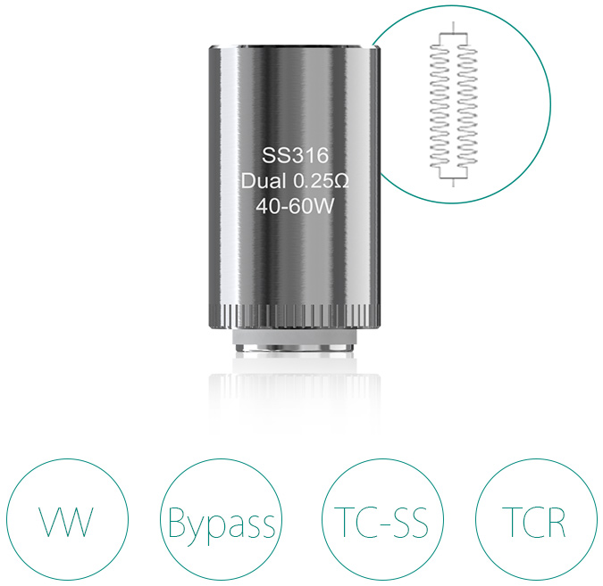 Dual 0.25ohm Head