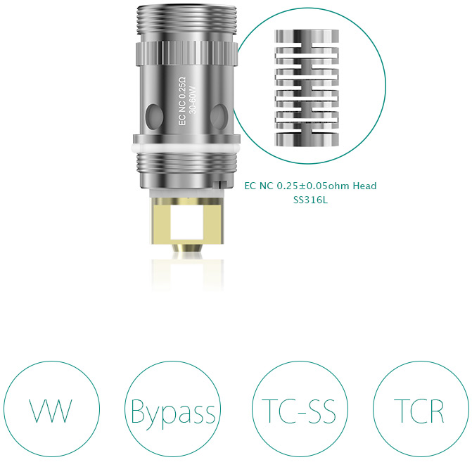 EC NC 0.25ohm Head