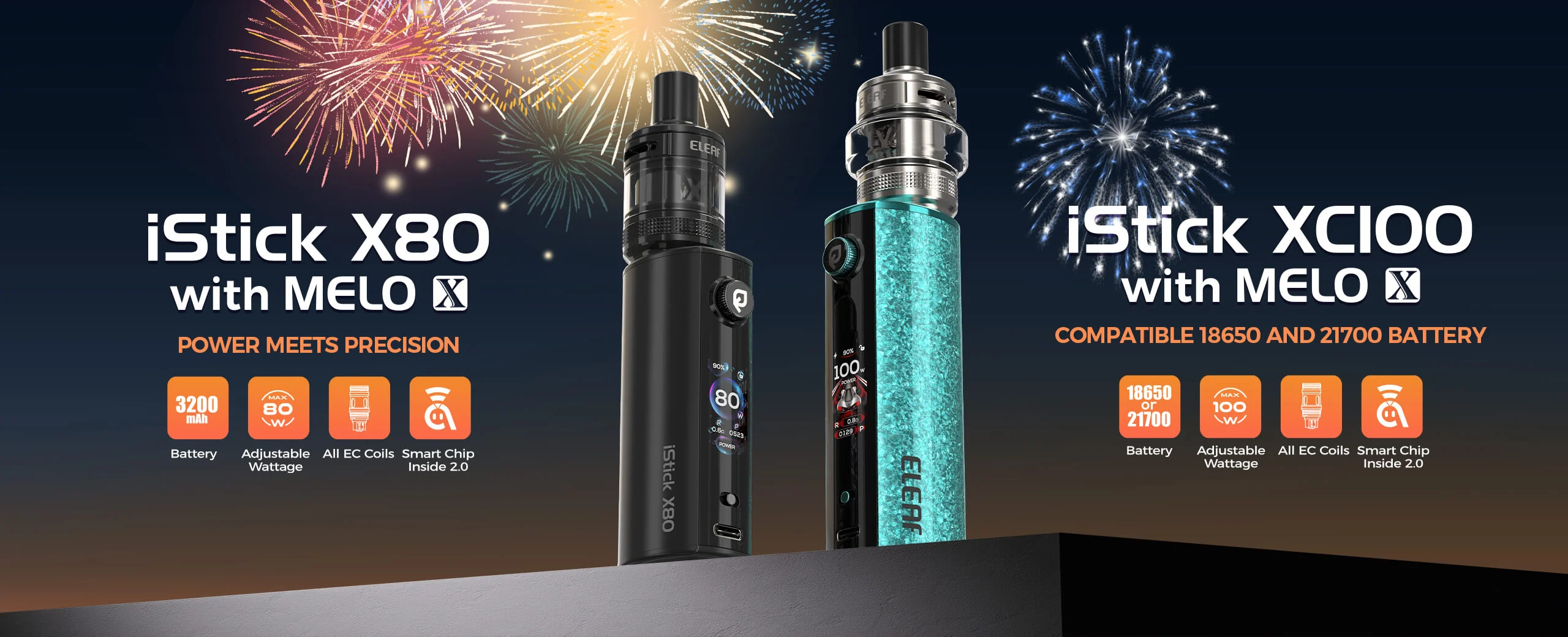 Eleaf iStick X80 and iStick XC100