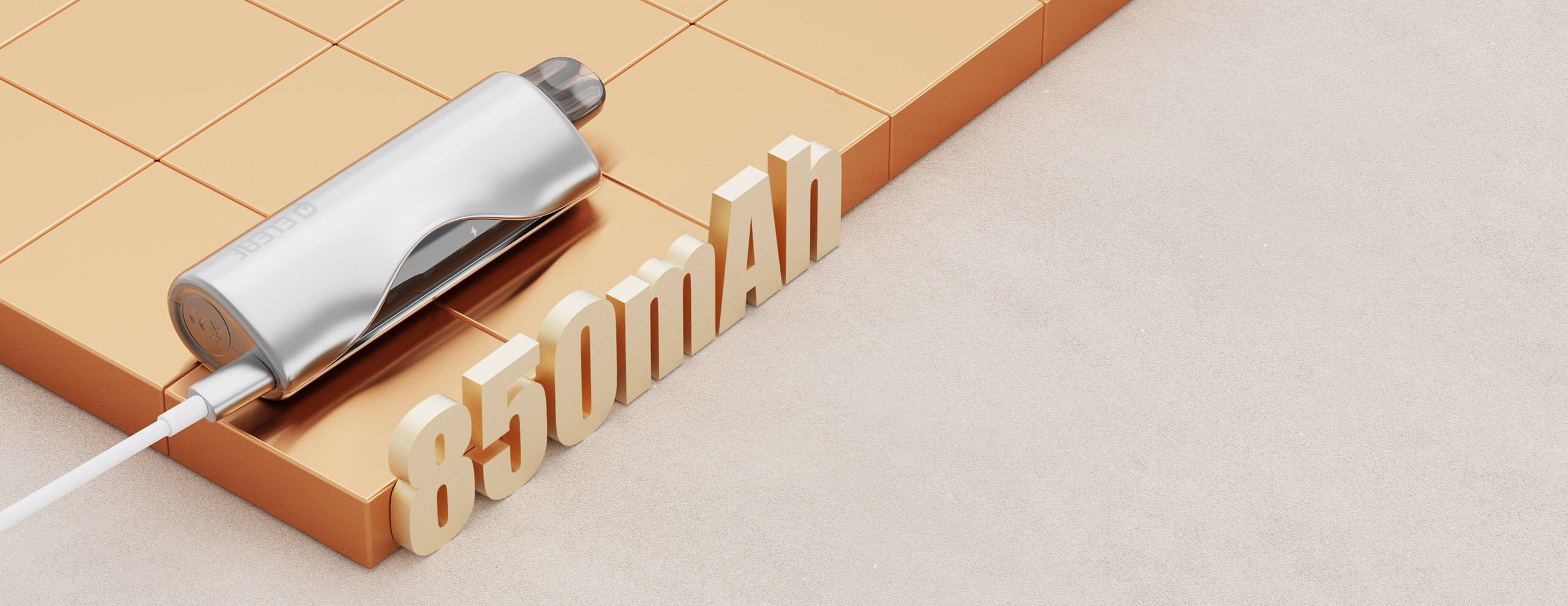 The iSilk is equipped with a rechargeable 850mAh battery and a convenient Type-C port, ensuring safer and faster recharging for uninterrupted vaping.