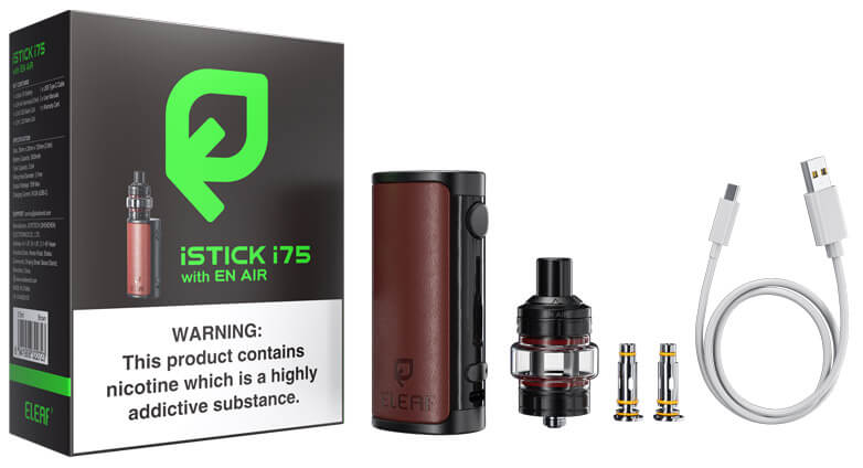 Package of Eleaf iStick i75 with EN AIR TPD Version