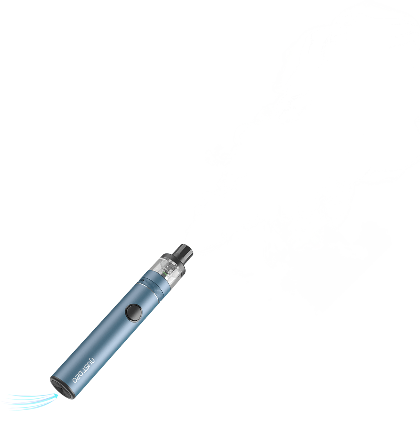 iJust D20 button-activated and draw-activated vaping styles