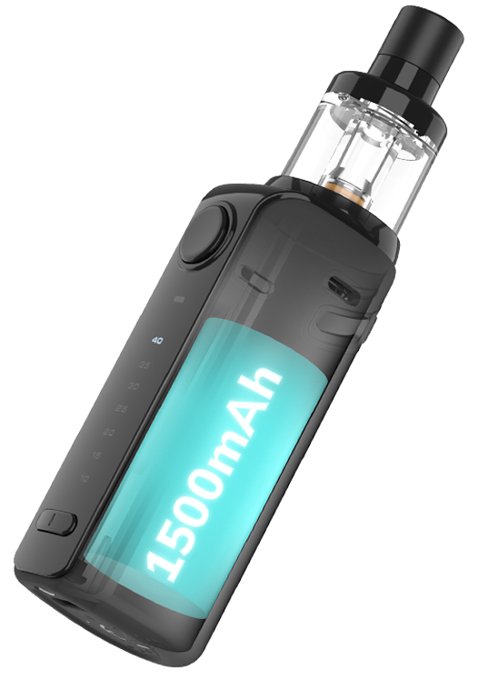 Eleaf iJust P40 with built-in 1500mAh battery and 2A Type-C fast charging