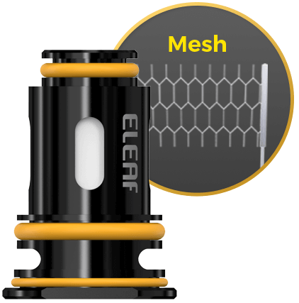 Eleaf GTL 0.4ohm Coil (Black), one of the best vape coils with mesh structure for better flavor