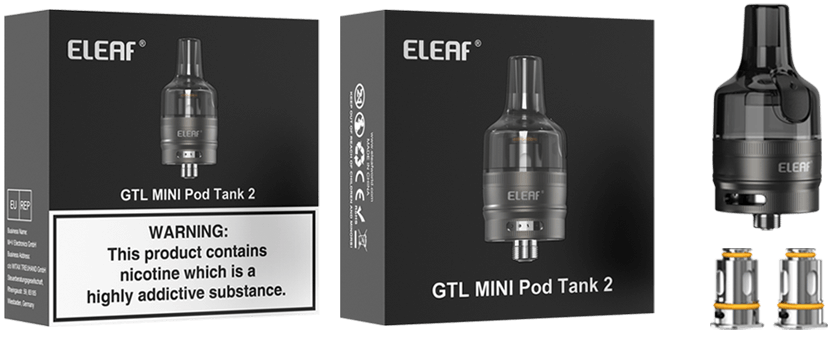 Package of Eleaf GTL MINI Pod Tank 2