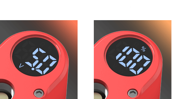 The display screen can show you clearly the voltage setting at all times.Mini iStick 20W
mod provides a brighter digital display where you can check the remaining power anytime and
anywhere.