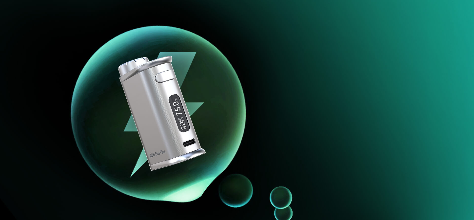 With USB-C fast charging, iStick Pico Plus can secure your perfect vaping for long time