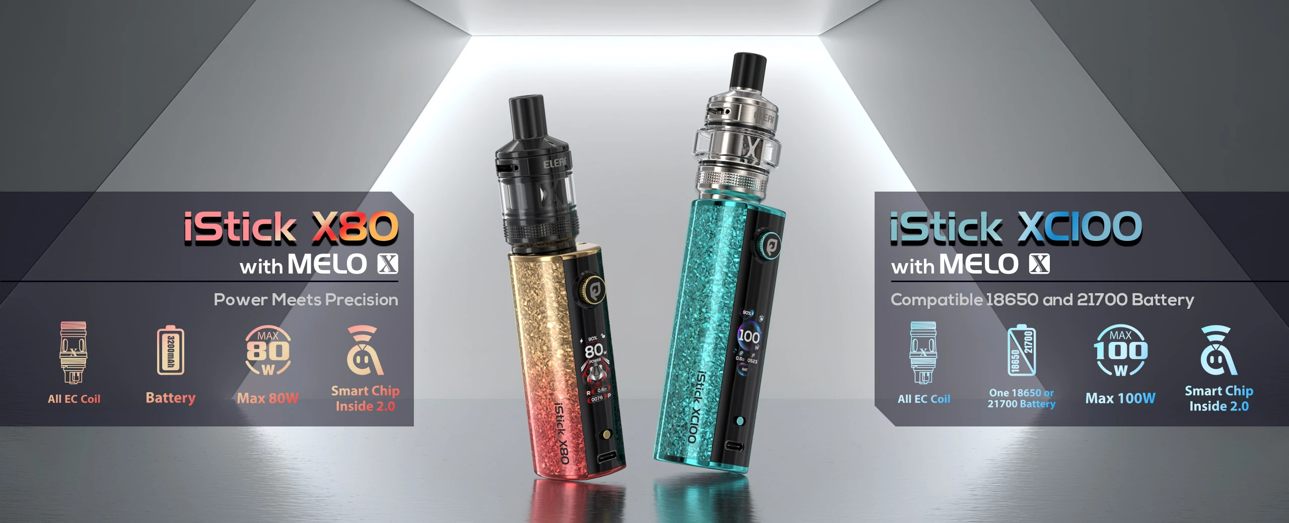 Eleaf iStick X80 and iStick XC100