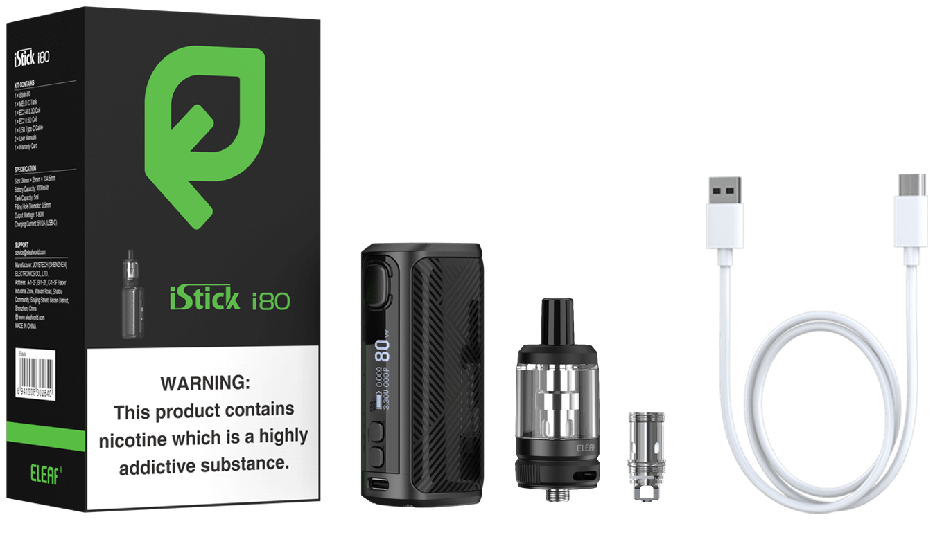 The Brand-new Package of iStick i80 Kit with MELO C Tank