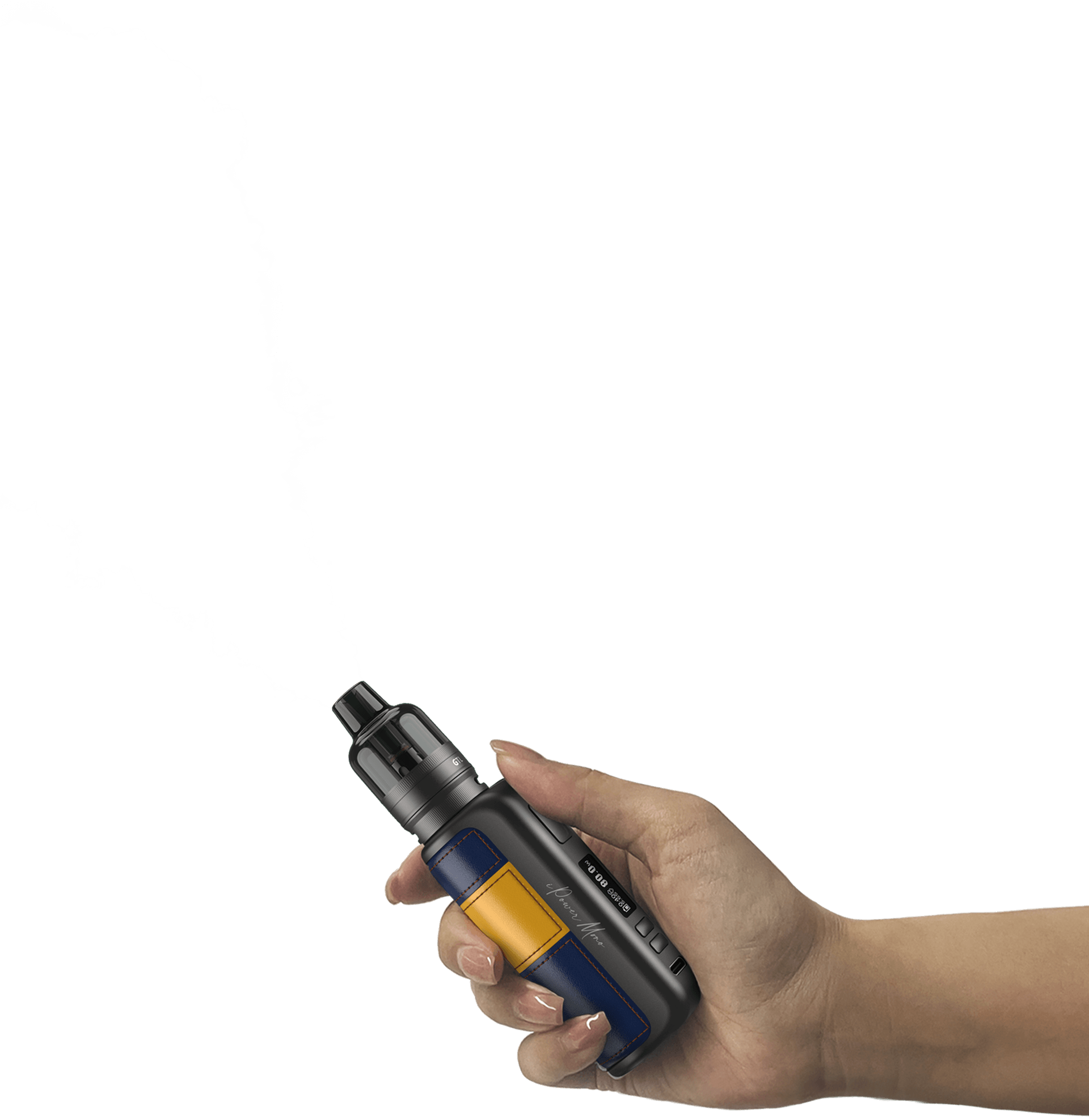 Eleaf iStick Power Mono features ergonomic shape and comfortable grip.