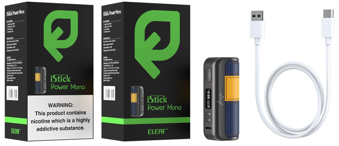 The Brand-New Package of Eleaf iStick Power Mono Kit with GTL Pod Tank