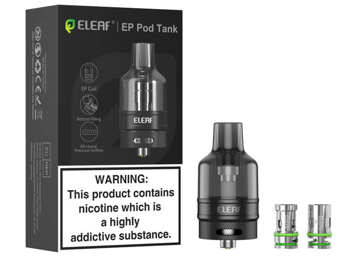 Package of Eleaf iStick EP Pod Tank 5ML TPD
