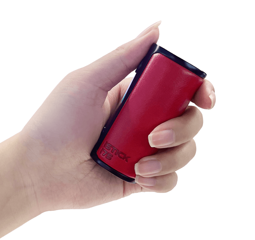 Eleaf iStick i75 features a chic and comfortable leather exterior, delivering a luxurious and pleasant feel in your hand.