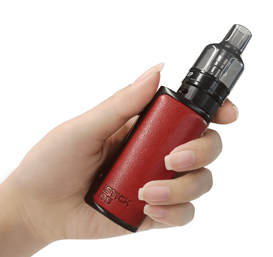 Eleaf iStick i75 boasts a comfortable and stylish leather exterior, providing a luxurious and enjoyable hand-feel.