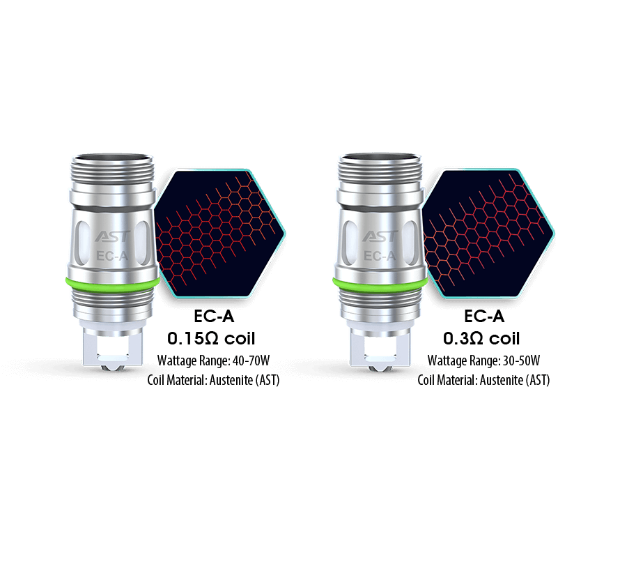 Eleaf EC-A 0.15ohm Mesh Coil.Eleaf EC-A 0.3ohm Mesh Coil.