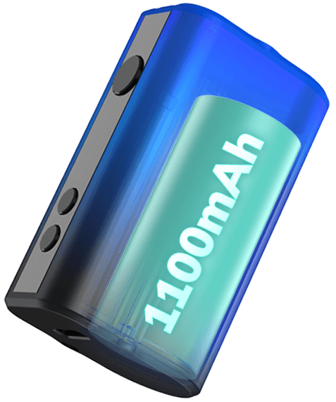 Eleaf Mini iStick 20W mod is equipped with a 1100mAh battery inside. You'll be enjoying your favorite flavors in no time.